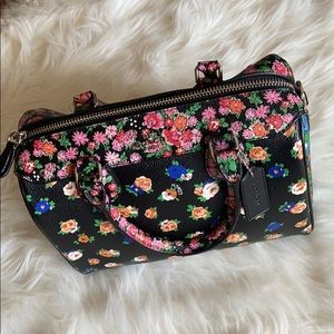 coach floral handbag